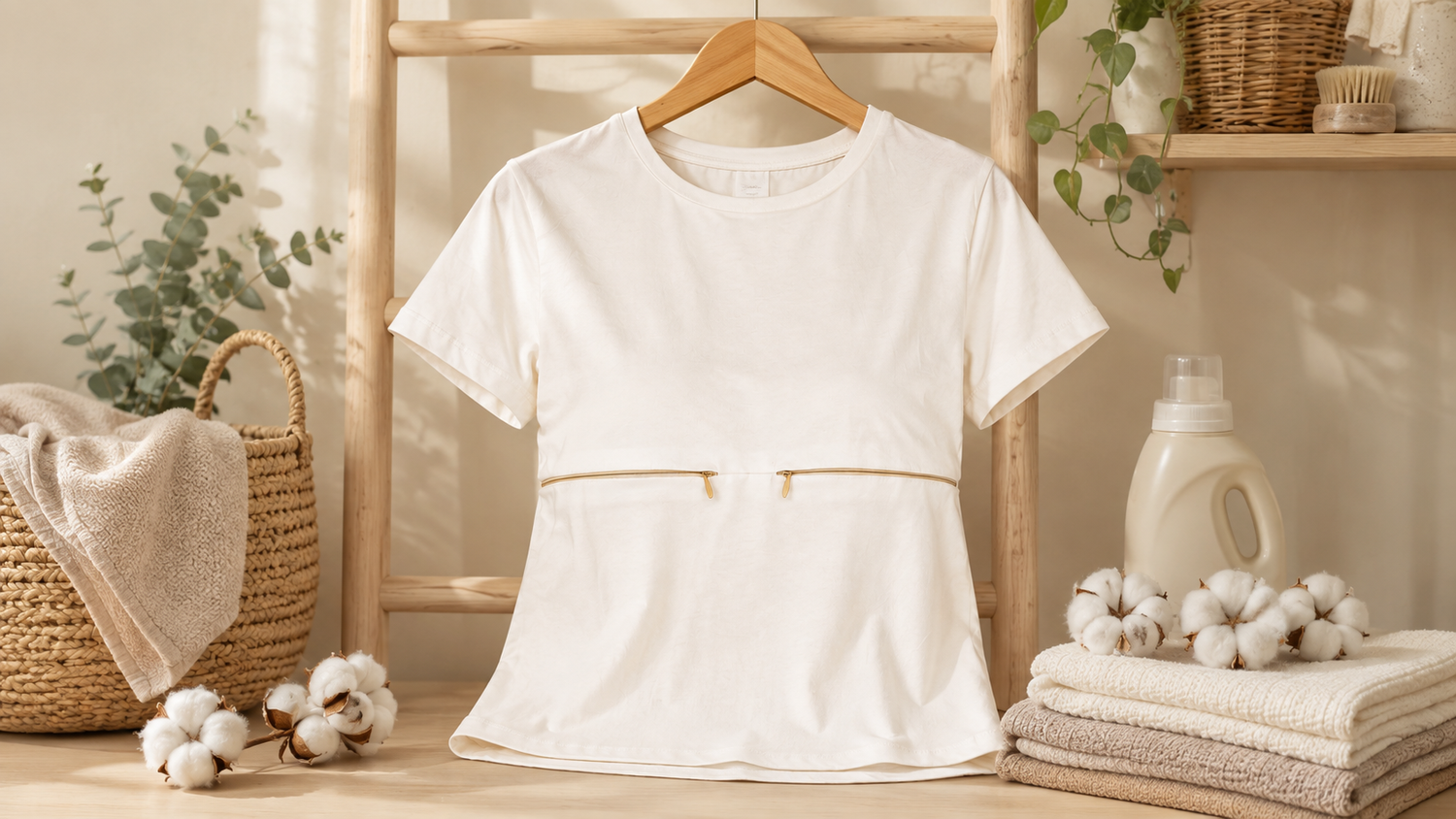 Comment entretenir un haut d’allaitement en coton ?