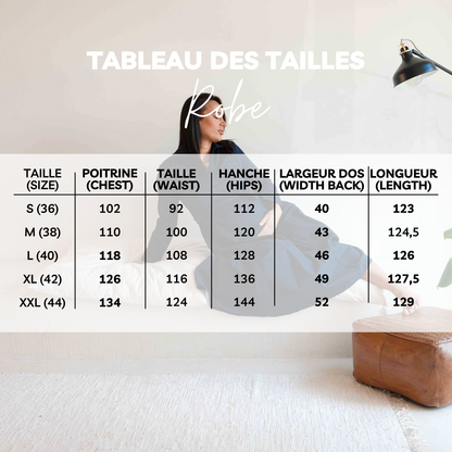 Hana, la Sophistiquée - Robe élégante et longue (allaitement)