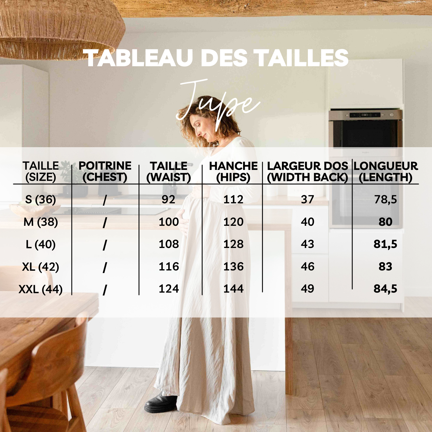 Eloïse, la Fluidité - Jupe longue et fluide