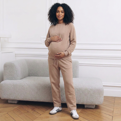 Léa, the Casual One - Zip-up Sweatshirt (for breastfeeding)